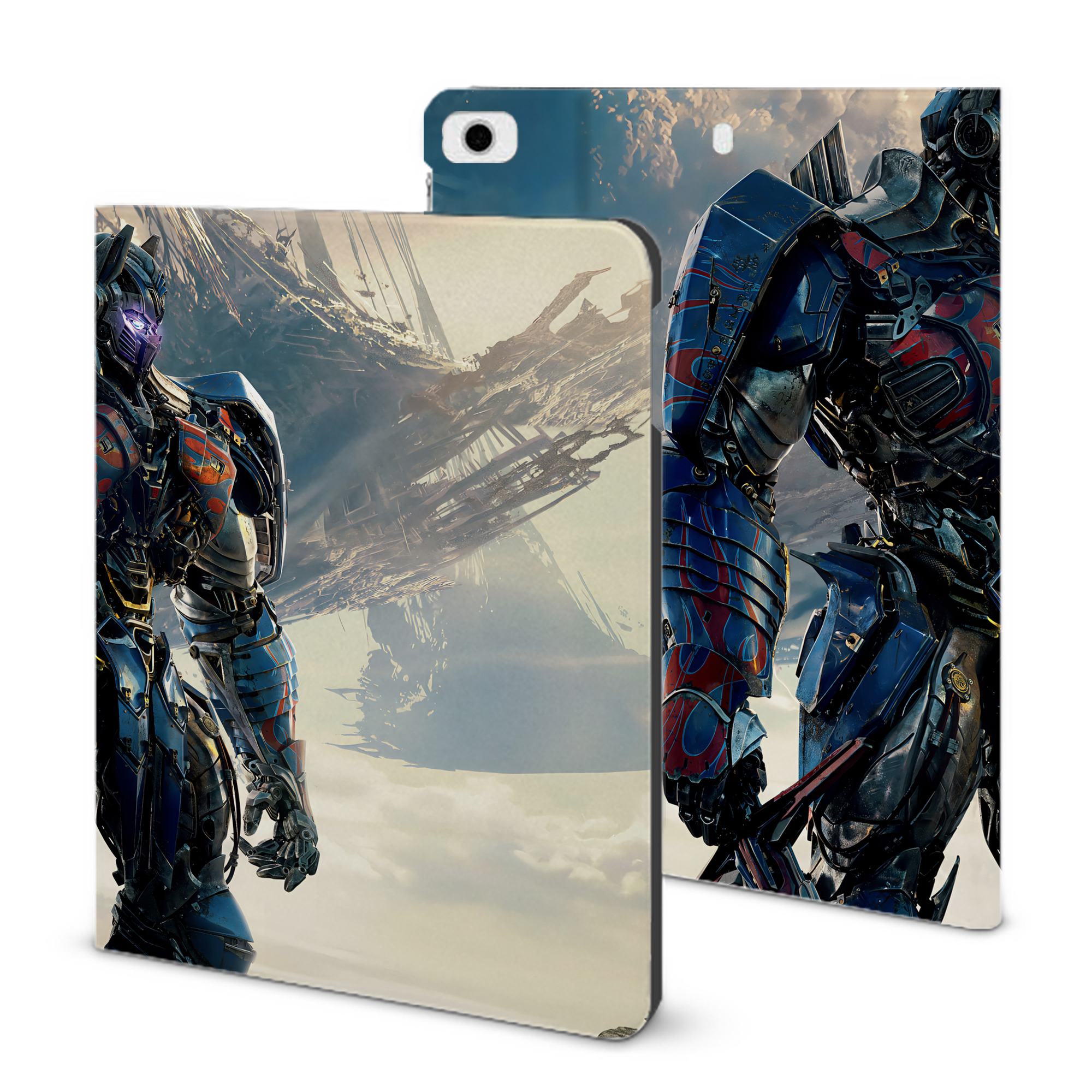 （画像用） Transformers トランスフォーマー IPad ケース ブック型 PUレザー TPU 耐衝撃 軽量 薄型 ペン収納なし 全面保護 IPad 各モデル対応